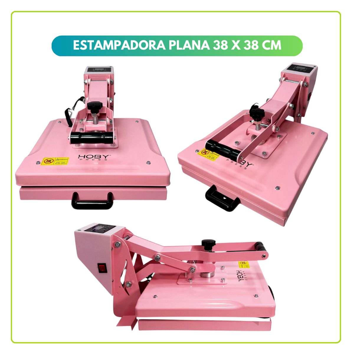 GENERICO - Estampadora plana 38x38 cm HOBY PRESS