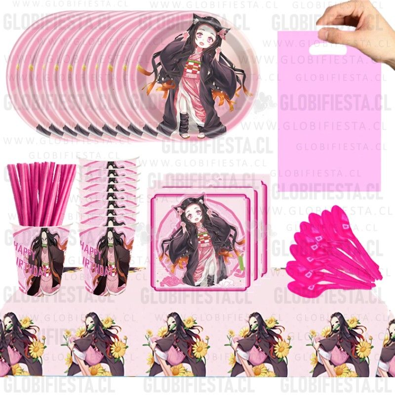 GENERICO - Pack Cotillon Nezuko X10