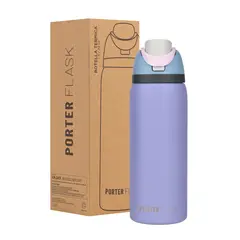 BUFFER FLASK - Termo Botella Agua Termica Porter Flask 1L Inox - Violeta
