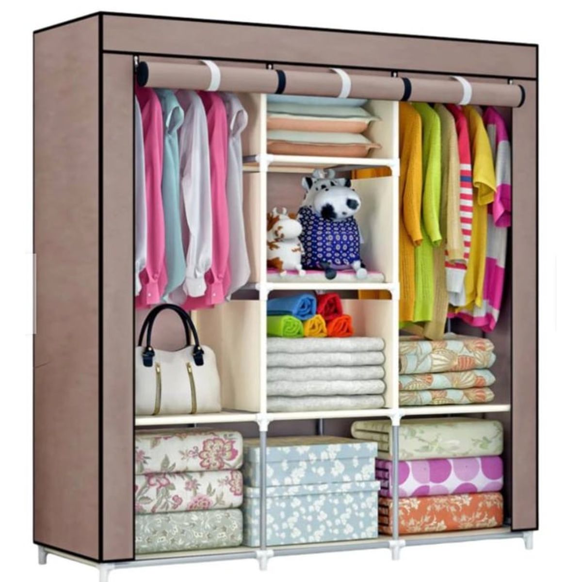 BITART - Closet Guarda Ropa Armable Ropero Grande 130cmx45cmx170cm