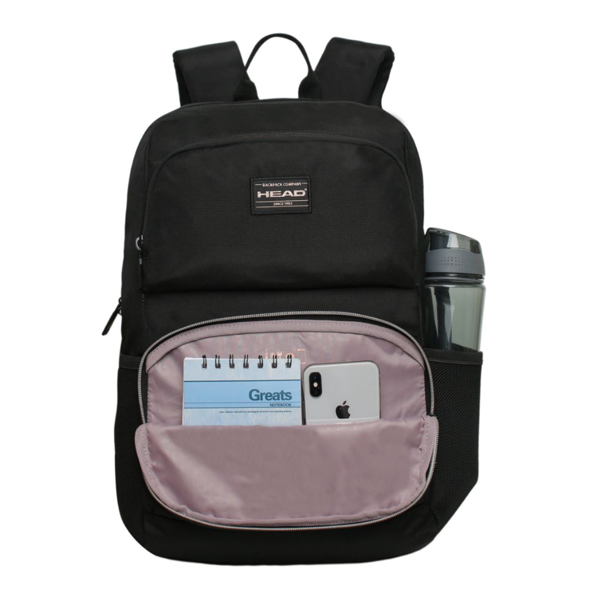 HEAD - Mochila Ejecutiva Stinger Negro Rose Gold Head