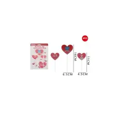 GENERICO - Vela De Cumpleaños Corazón Bride 3 Pcs