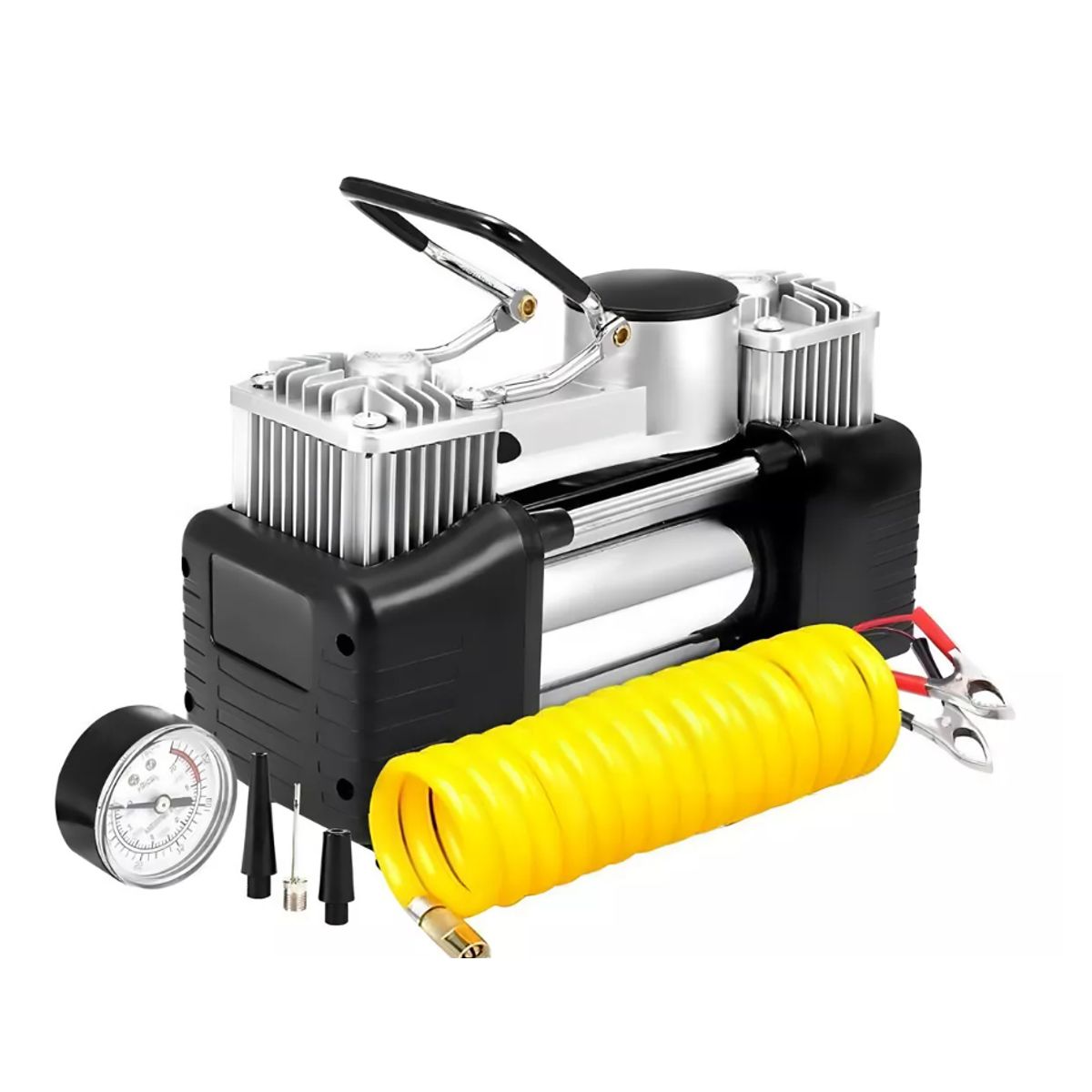 GENERICO - Compresor De Aire Doble Cilindro 12v Inflador Neumaticos