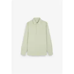 SCALPERS - Linen Blend Polera Shirt Mint