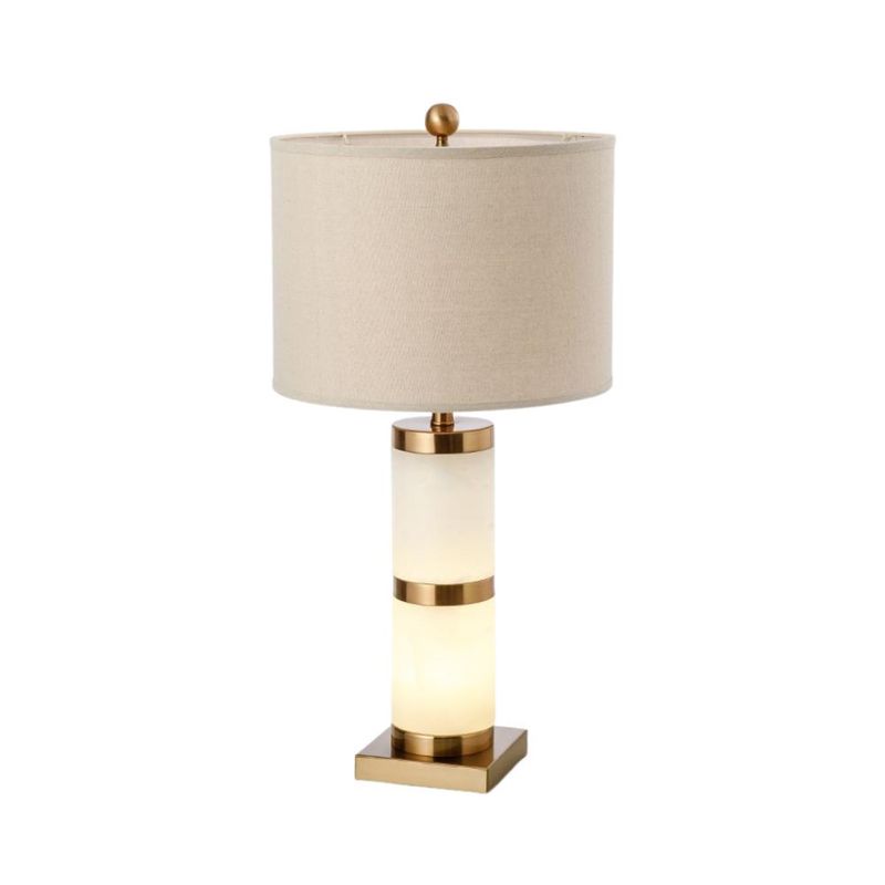 BOSCO - LAMPARA SOBREMESA REGENCY MARMOL - Dorado