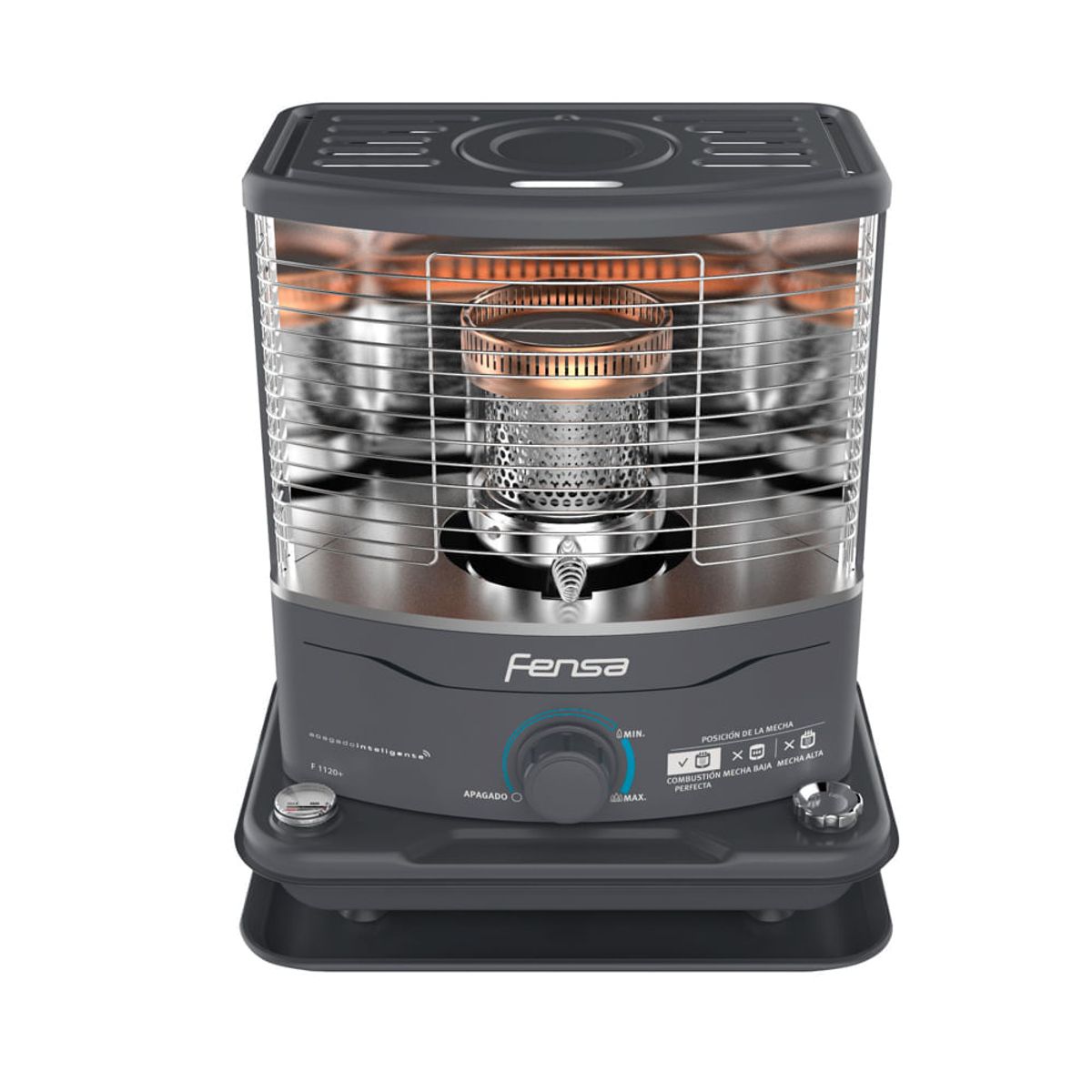 FENSA - Estufa Parafina Mecha Fensa 4 Litros 2,7Kw con Indicador de combustible F 1120+