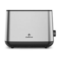 Tostador con 7 Niveles de Tostado y 3 Funciones 730W MTS25 Acero Inoxidable