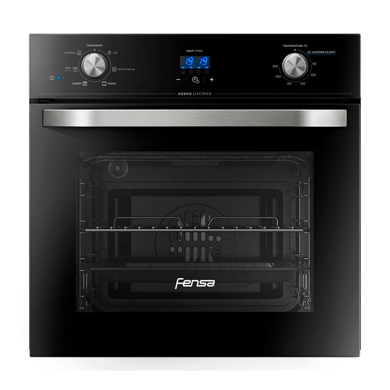 Horno Empotrable Eléctrico 59L Timer Digital y Turbo Convector FHE 1190T Negro