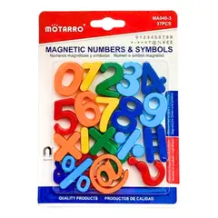 MOTARRO - Números Y Símbolos Magnéticos De 37 Ud Didáctica