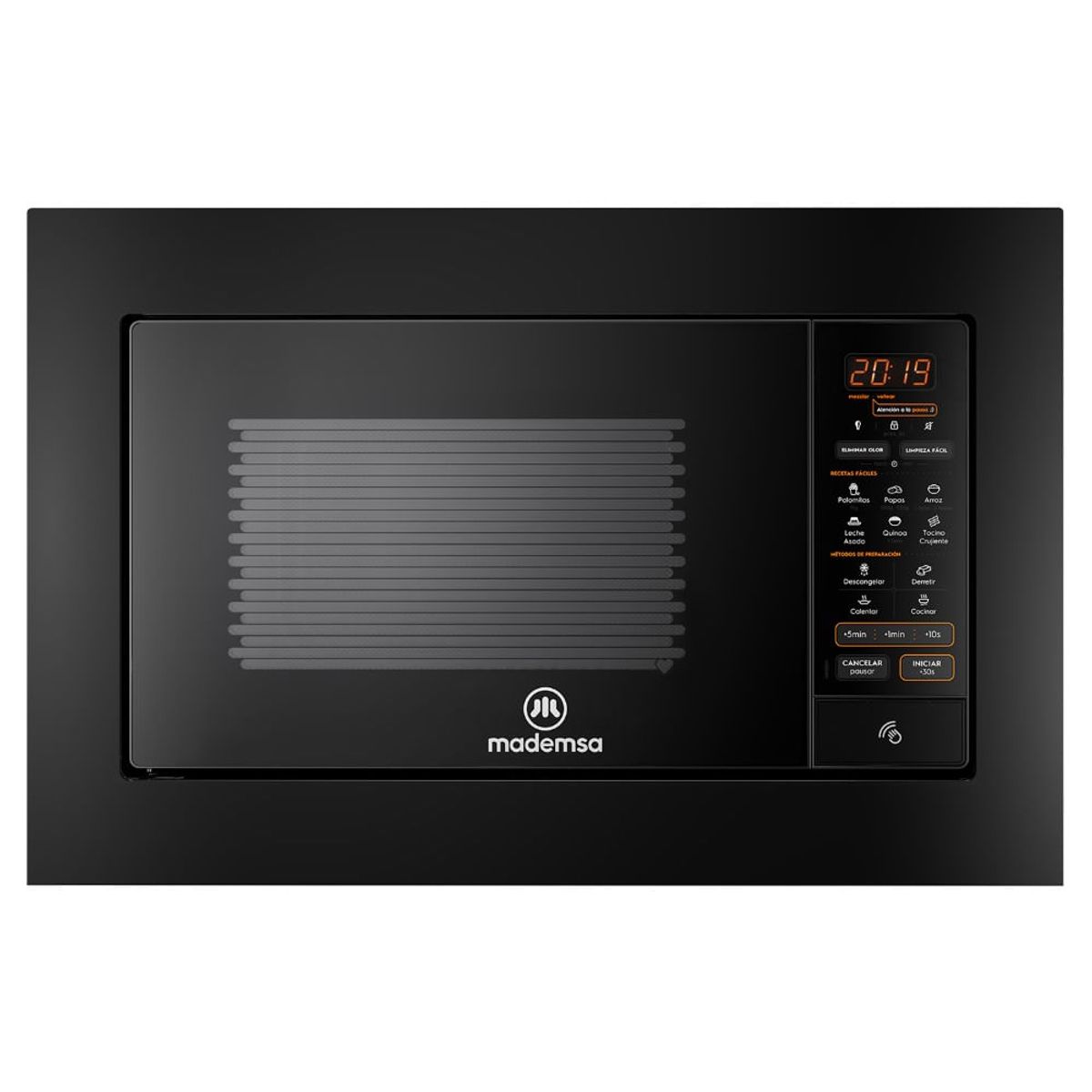 MADEMSA - Microondas Empotrable Mademsa 27 Litros Digital Descongelamiento Inteligente MM32EN Negro