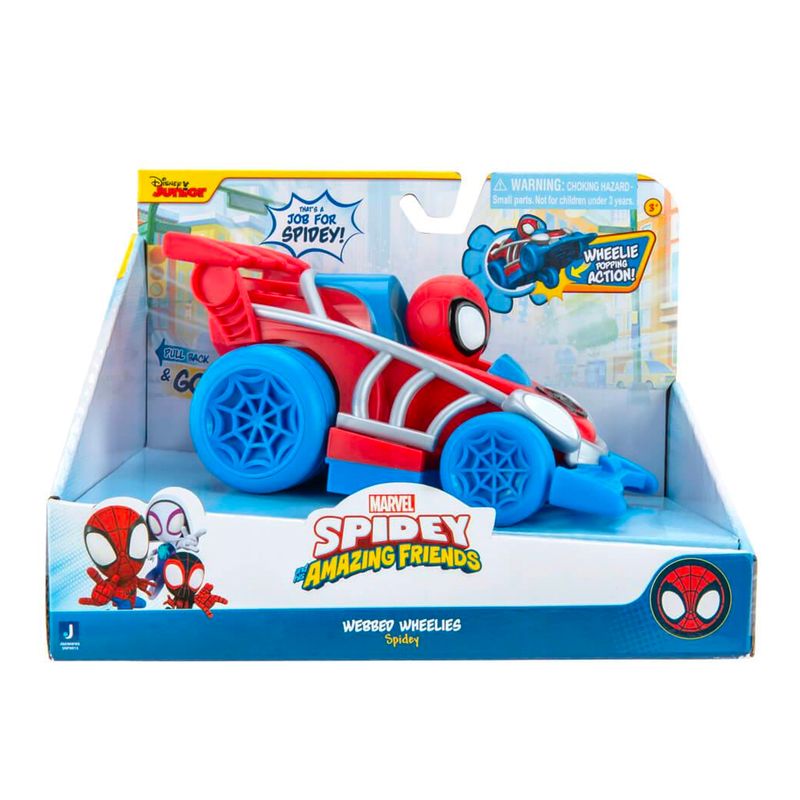 IMEXPORTA - Vehículo Retráctil Pull Black 15 Cm Spidey
