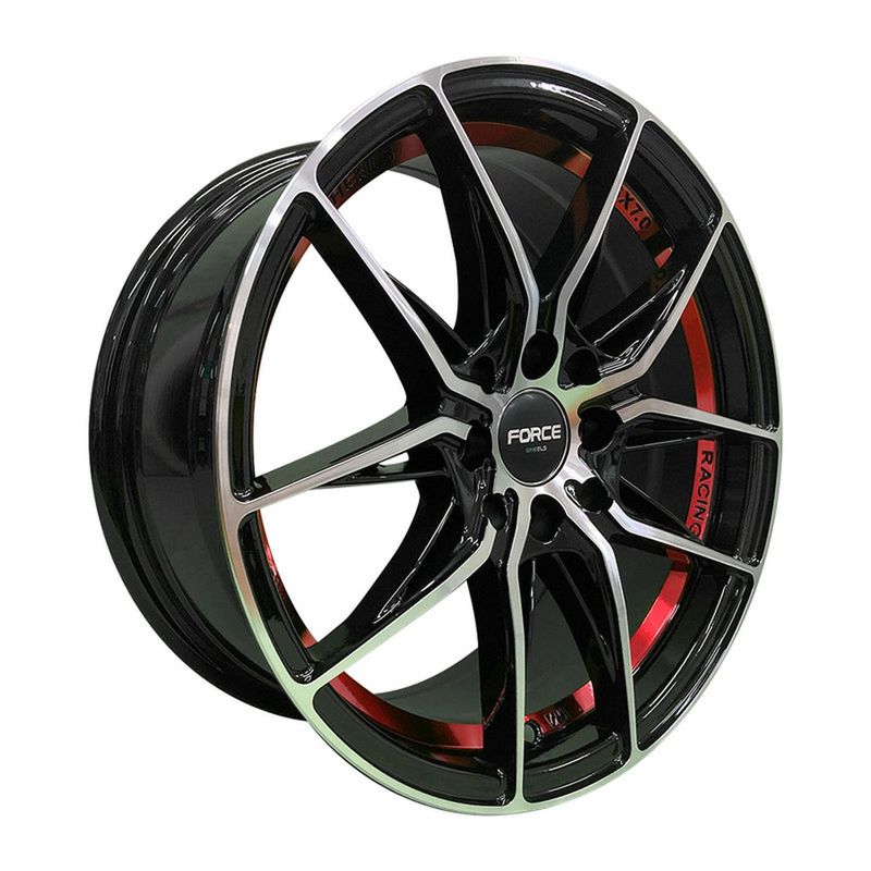 FORCE - Set 4 Llantas 15x6.5 4X100/4X114 Et38 LEIA BM-UC-RED