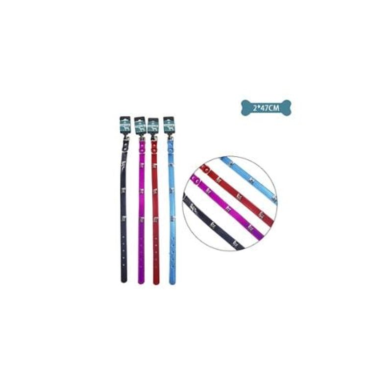 GENERICO - Collar PU Con Tachuelas De Perro Color Aleatorio 2x47cm 12pcs