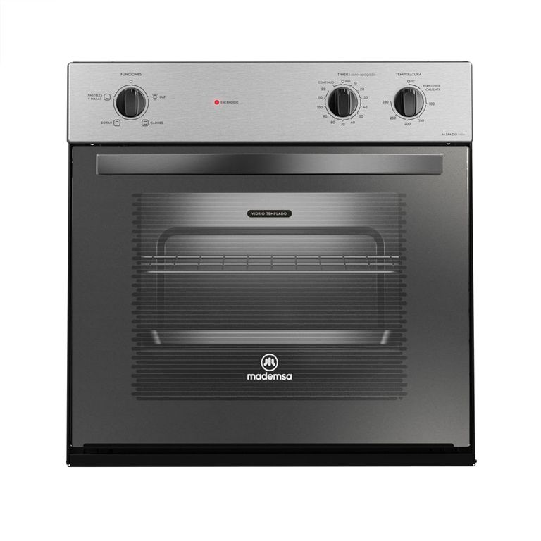 Horno Empotrable Eléctrico 66L Timer y Cavidad Esmaltada M Spazio 140A Gris