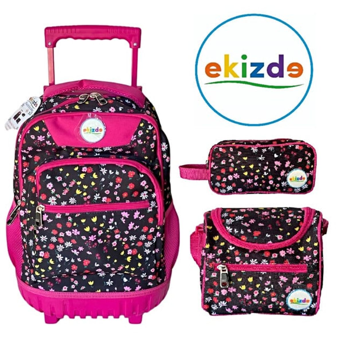 GENERICO - PACK ESCOLAR  3 PCSZ  EQUIZDE FLOWERS