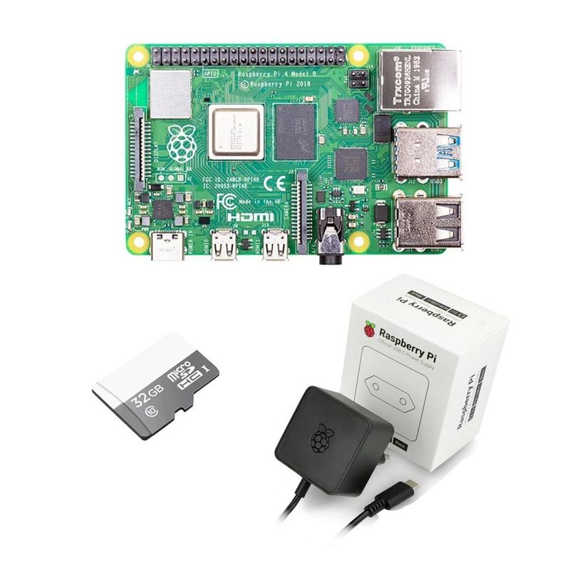 RASPBERRY PI - Kit Raspberry Pi 4 8Gb con Memoria y Transformador