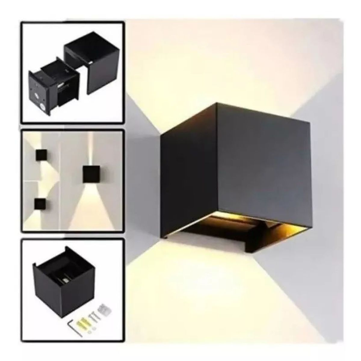 SHOP EHOME BAG - Foco Luz Cálido Aplique Para Pared Led Exterior