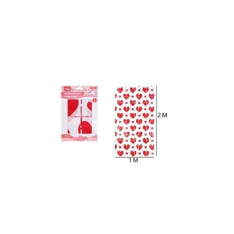 GENERICO - Cortina De Fiesta Corazones 1 M x2 M