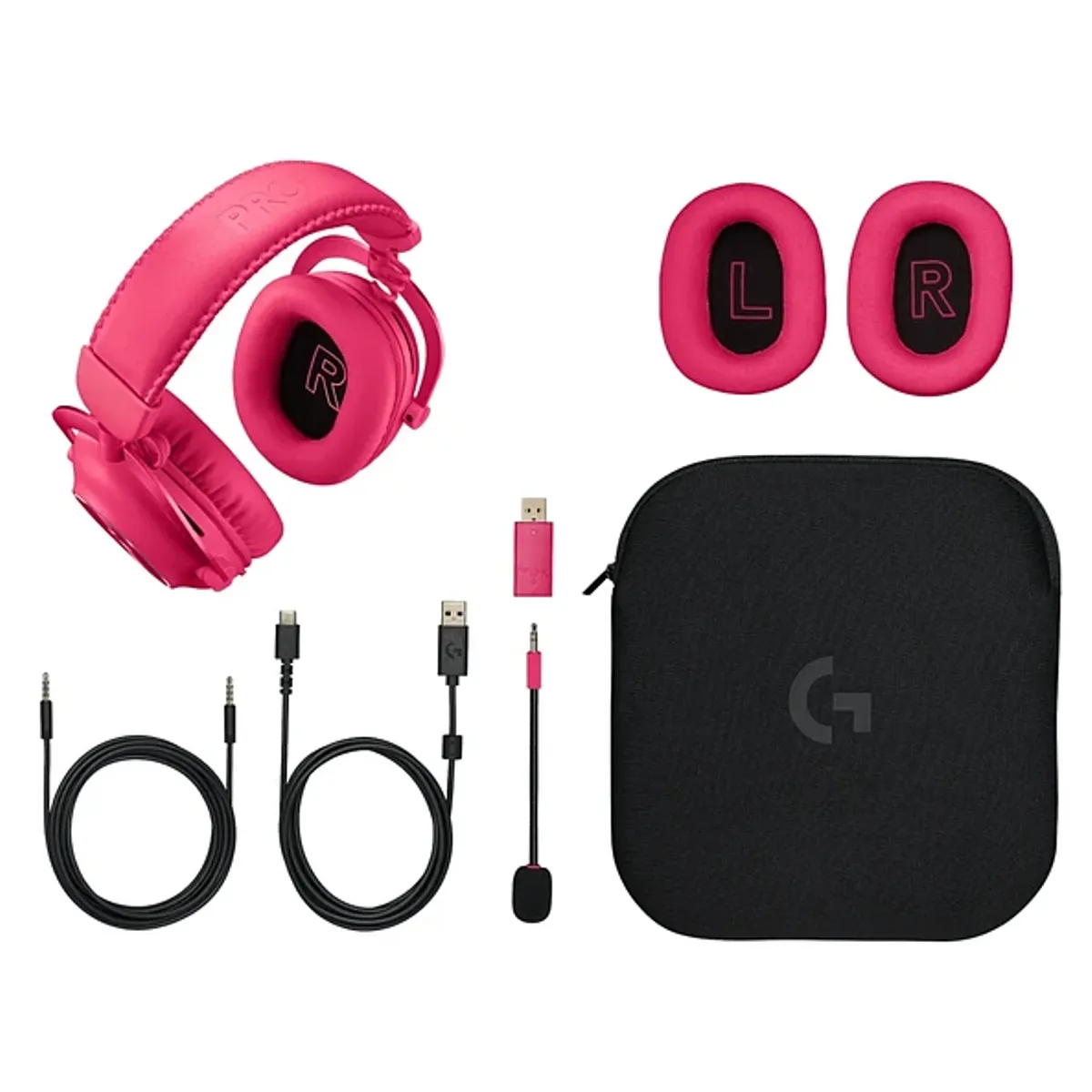 LOGITECH - Audífono inalámbrico Logitech PRO X 2 Lightspeed, Color Magenta