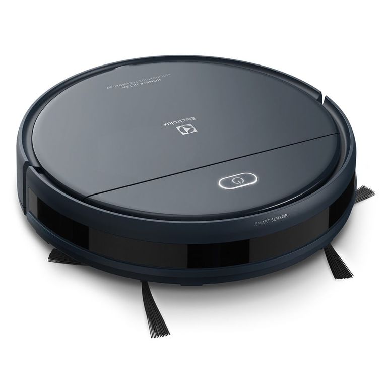 ELECTROLUX Aspiradora Robot Limpieza 4 en 1 Sensor Anticolisión y Anticaída ERB40 Azul