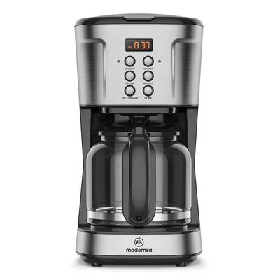 Mademsa Cafetera Eléctrica 1,5L Proglamable 900W Mcm30 Acero