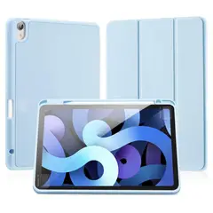 GENERICO - Funda Para iPad Air 13 (M2) Ranura Lápiz Carga Magnética - Celeste