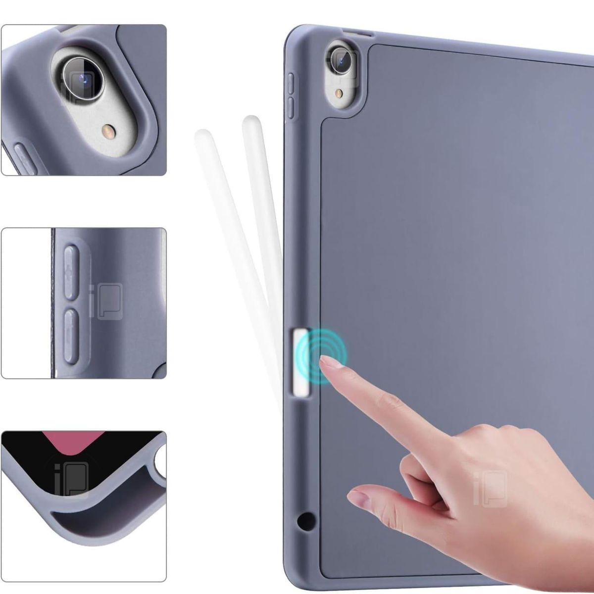 GENERICO - Funda Para iPad Air 13 (M2) Ranura Lápiz Carga Magnética - Lavanda