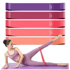 GENERICO - Bandas elasticas para mujer 5 niveles de fuerza - Pack 5 Uni