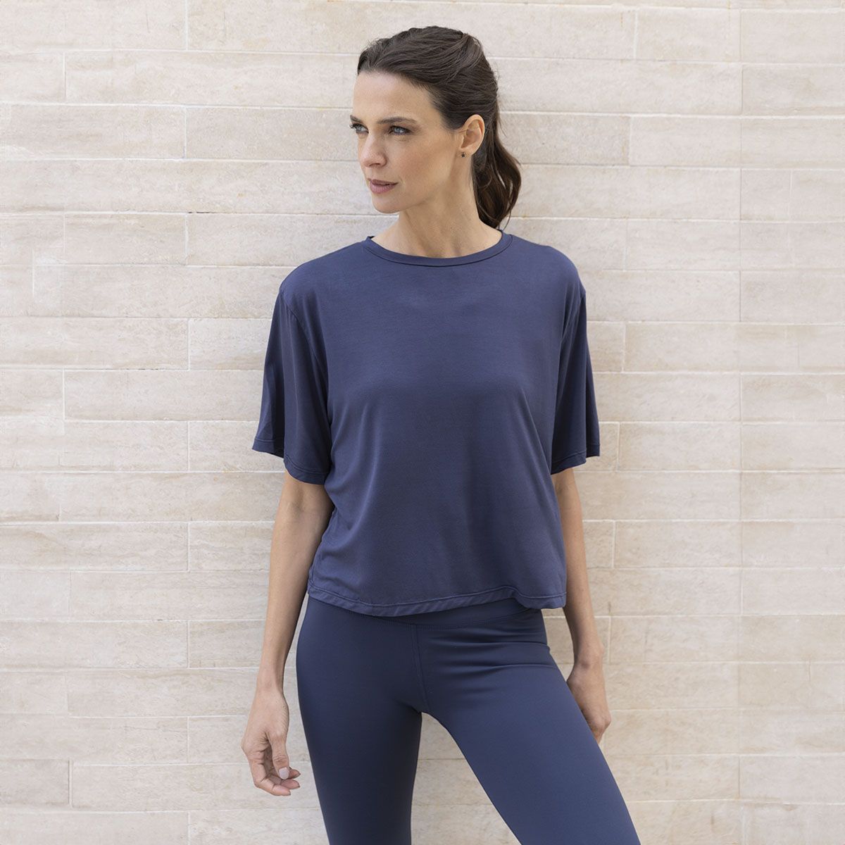 MONARCH - Polera Manga Corta Azul Monarch