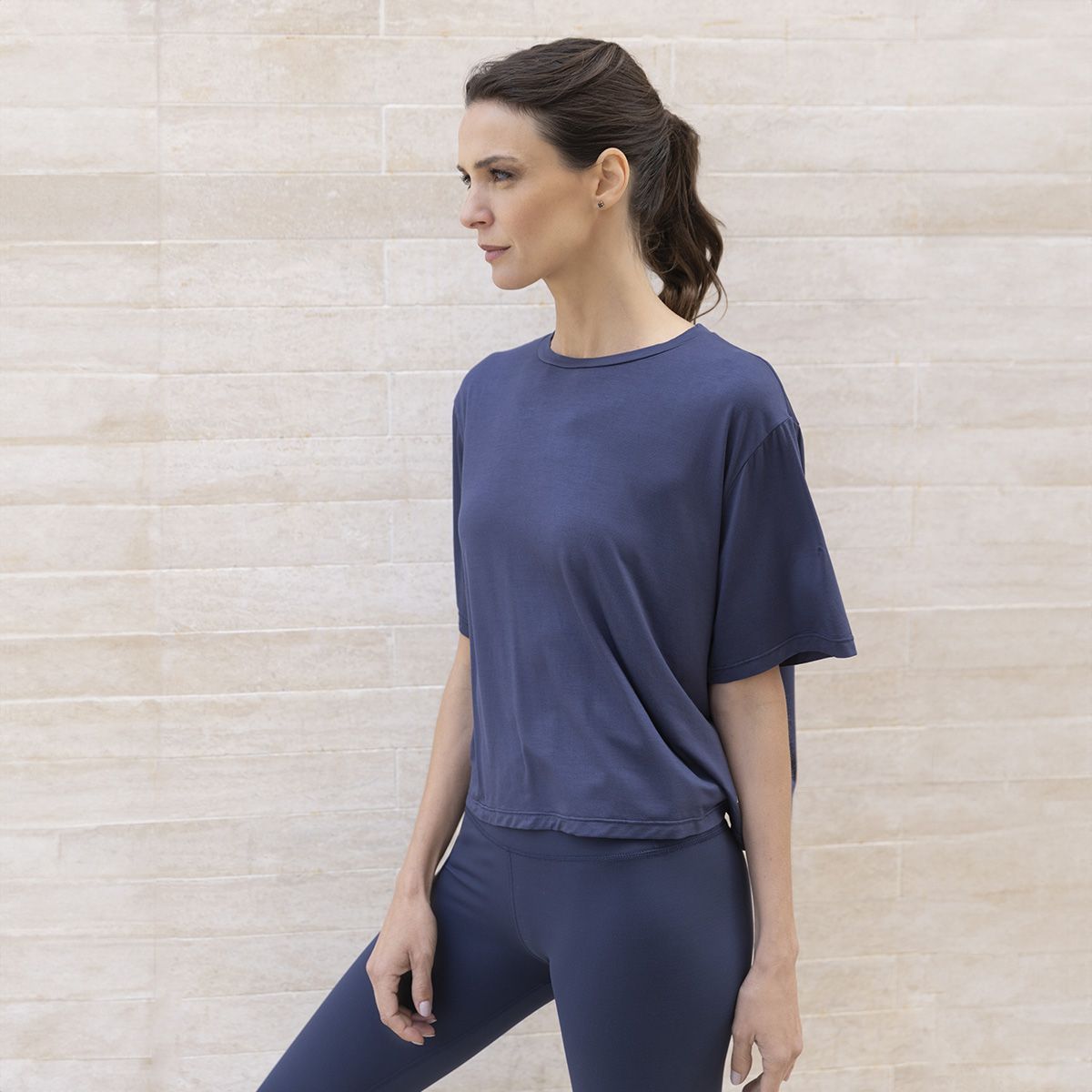 MONARCH - Polera Manga Corta Azul Monarch