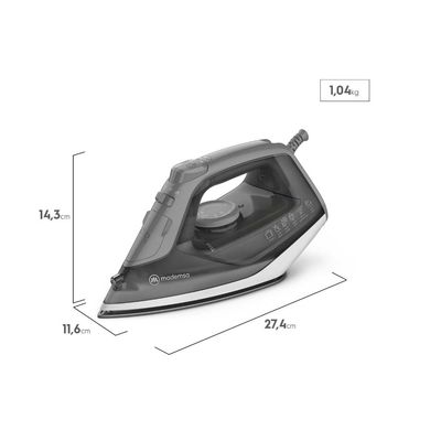 Imagen 2 del producto Plancha a Vapor con Base de Cerámica y Vapor Vertical MIR20 Gris