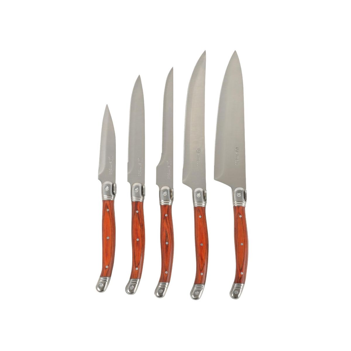 SIMPLIT - Set Cuchillos 5 pcs Marsella Acero Inoxidable Simplit