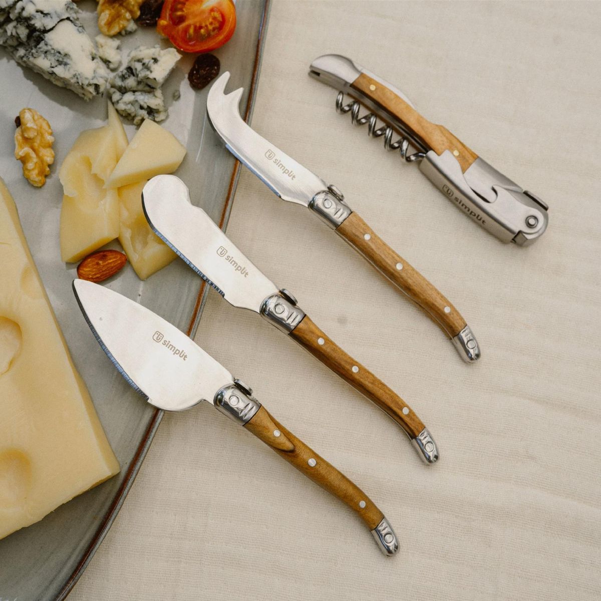 SIMPLIT - Set Cuchillos para Queso 4 pcs Provenza Simplit