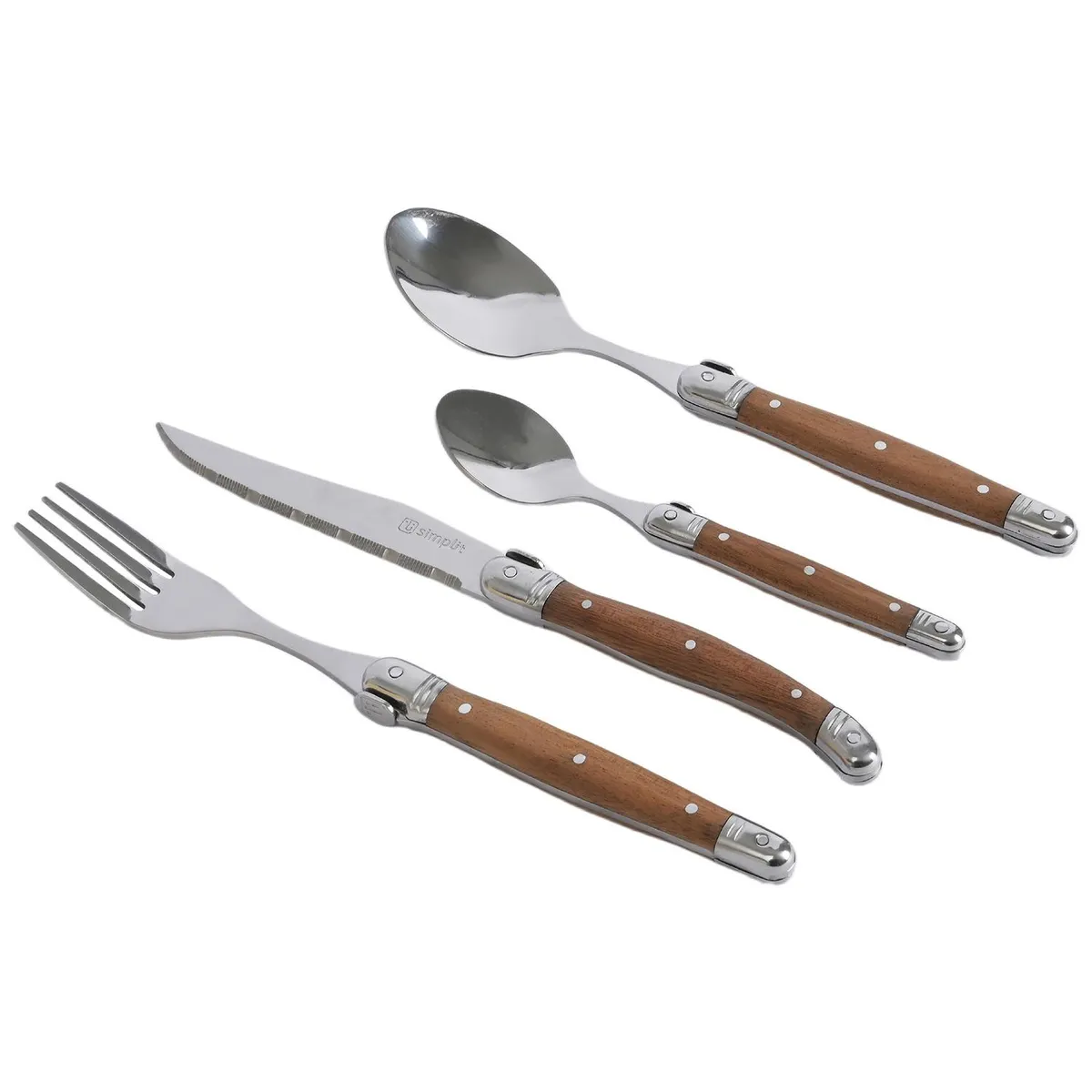 SIMPLIT - Set de Cuchillería 24 pcs Cubiertos Le Mans Simplit