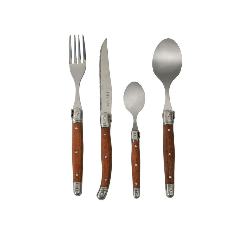SIMPLIT - Set de Cuchillería 24 pcs Cubiertos Le Mans Simplit
