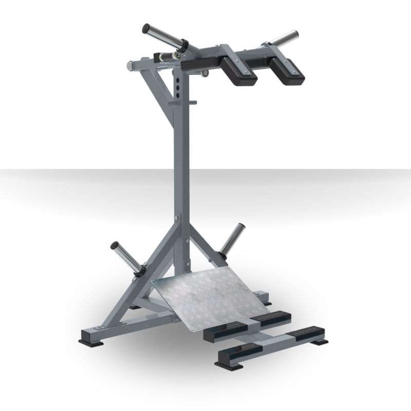 GENERICO - Máquina de Sentadilla De Pie Stand Calf Raise 6080 Gris