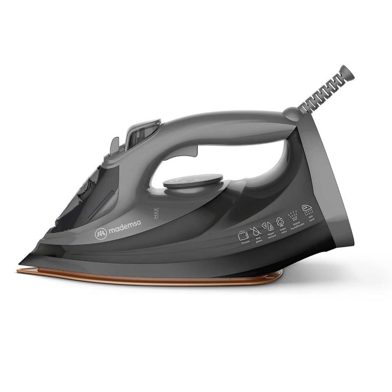MADEMSA - Plancha a Vapor Mademsa con Base de Cerámica y Apagado Automático MIR40 Gris
