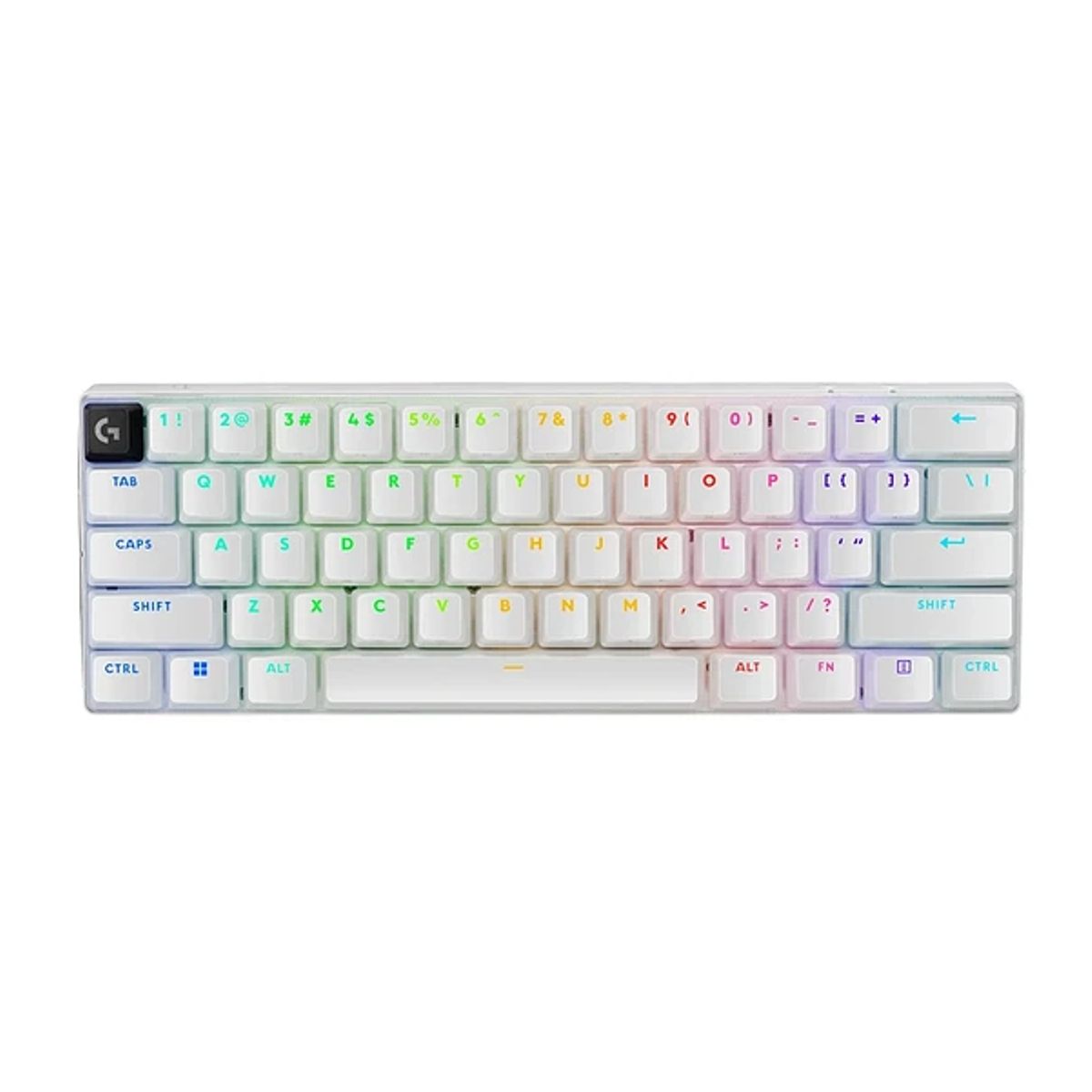LOGITECH - Teclado inalámbrico Logitech PRO X 60 Lightspeed, Color Blanco, Sw Café (US)