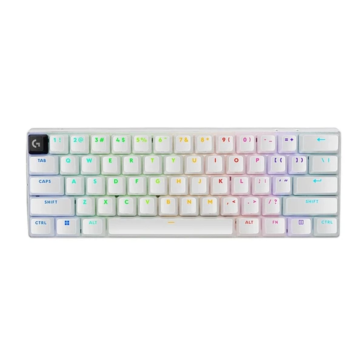 LOGITECH - Teclado inalámbrico Logitech PRO X 60 Lightspeed, Color Blanco, Sw Café (US)
