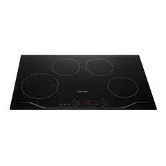 FENSA - Encimera Eléctrica 4 Platos Vitrocerámica FEV 4T Negra