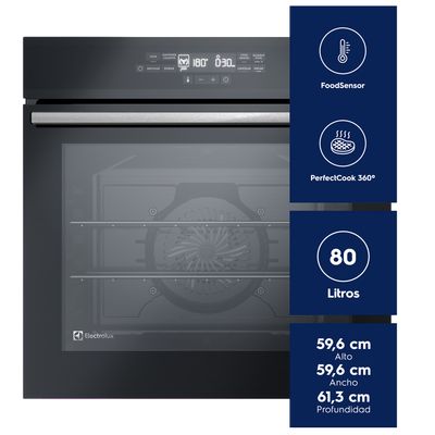 Imagen 2 del producto Horno Empotrable Eléctrico 80 Litros Digital y FoodSensor OE8EF Negro