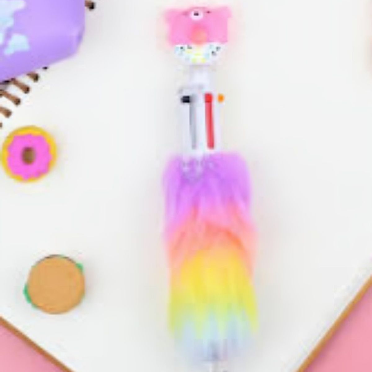 OEM - Bolígrafo Peludo Kawaii Surtidos Divertidos y Únicos