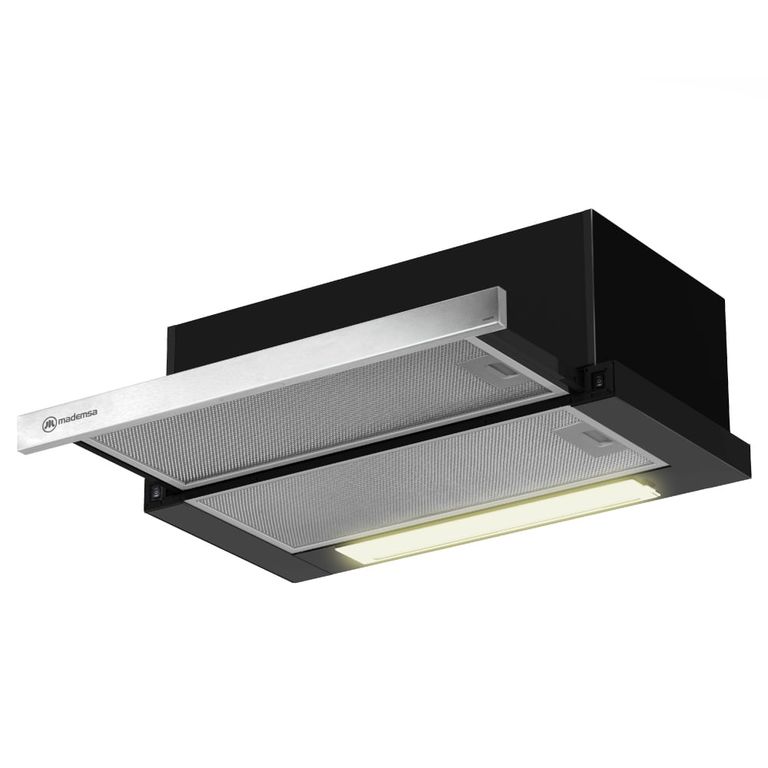 MADEMSA Campana de Cocina Extractora Retráctil 60cm Empotrable MX 6270 Negra