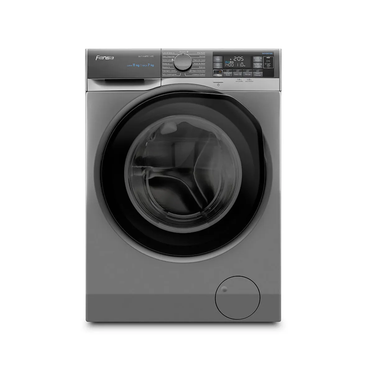 FENSA - Lavadora Secadora Fensa 11Kg Carga Frontal Lavado Inteligente y UltraMix 11WD Gris