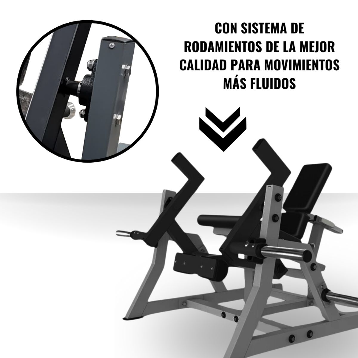 GENERICO - Extensión De Piernas Leg Extension 6037 Gris y Negra