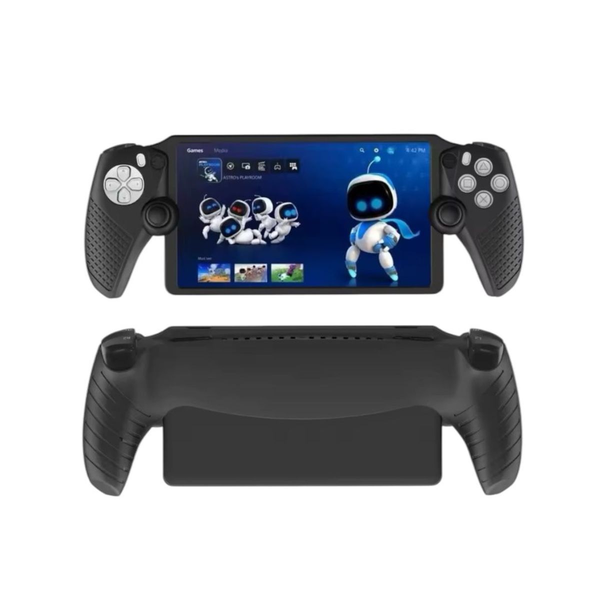 GENERICO - Cubierta de Silicona Protectora para PS5 Portal Color Negro