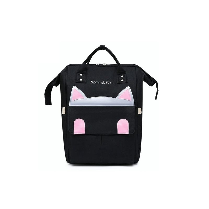 GENERICO - Mochila Pañalera Bebe Bolso Maternal Gatito