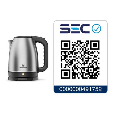 Imagen 2 del producto Hervidor Eléctrico 1,7L con Apagado Automático MEK25 Acero Inoxidable