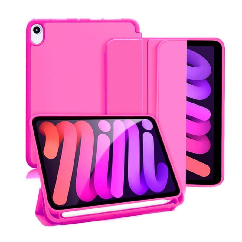 GENERICO - Funda Para iPad Mini 6 Con Ranura Para Lapiz - Fucsia