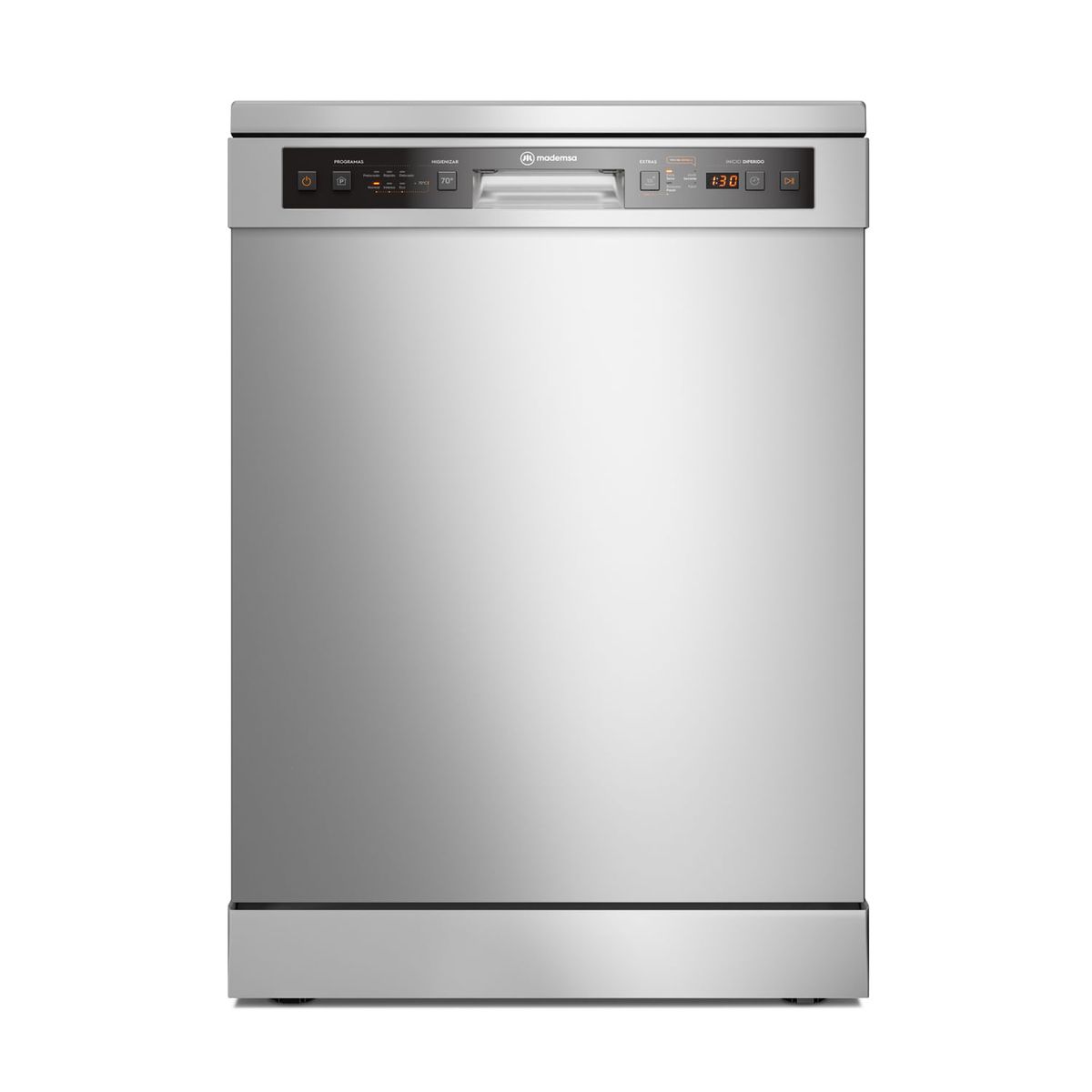 MADEMSA - Lavavajillas 14 Cubiertos Mademsa con Función Higienzar 70° y Panel Digital 14 SZG Inox